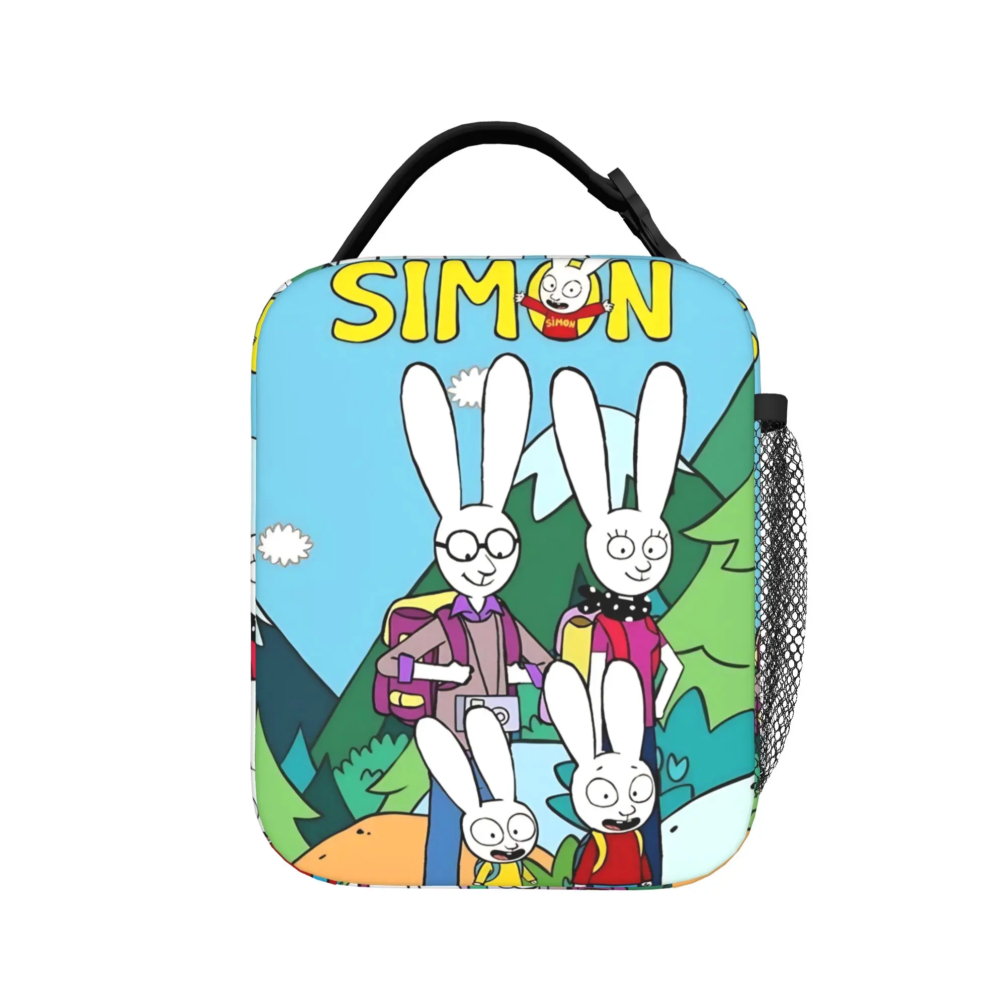 Insulated Lunch Box Simon Super Rabbit Accessories  Food Box Causal Cooler Thermal Bento Box For School