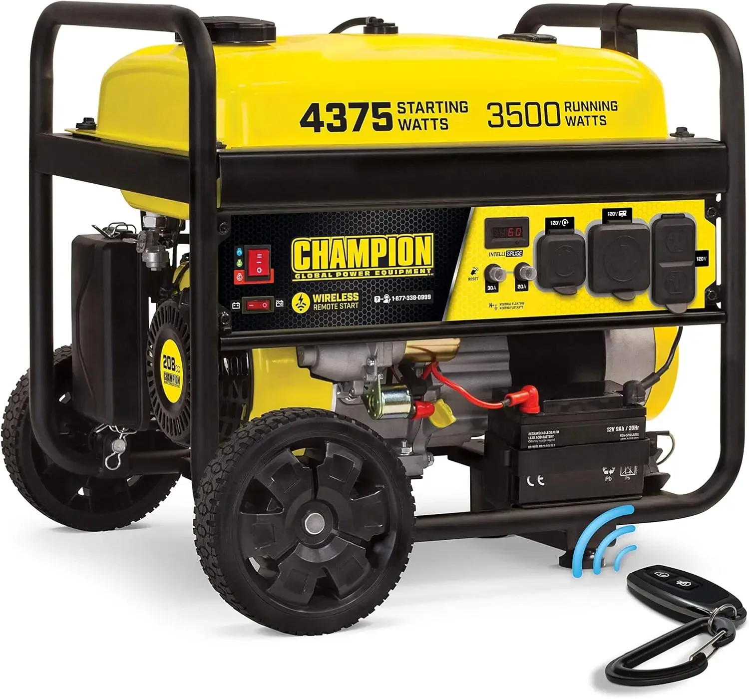 

Champion Power Equipment 4375-Watt RV Ready Portable Generator with Wireless Remote Start, CARB