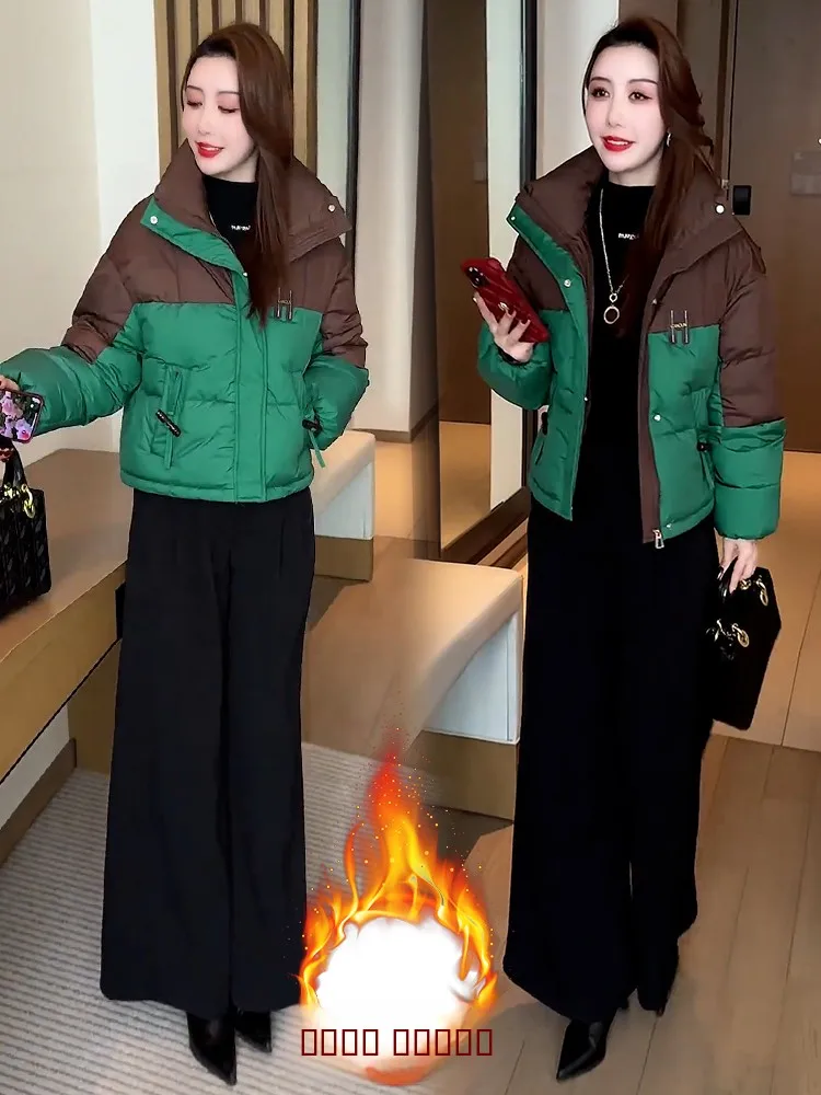 

Новая зимняя женская куртка из утепленного хлопка с подкладкой, длинная, теплая, простая, свободная, для повседневной носки