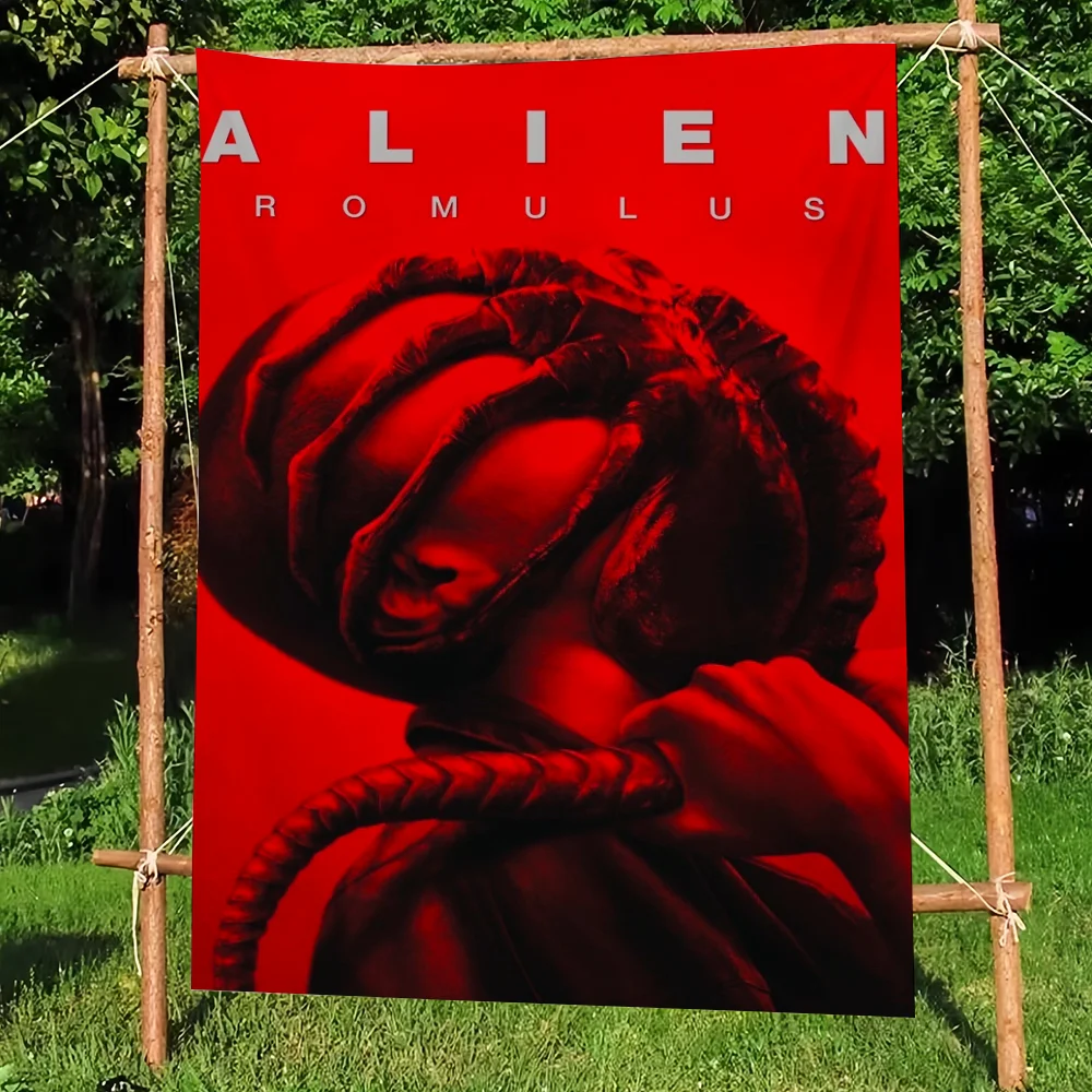 Alien Romulus Horror Movie flag High End Quality Living Room Home Banner Printing Artistic Atmosphere Style Camping