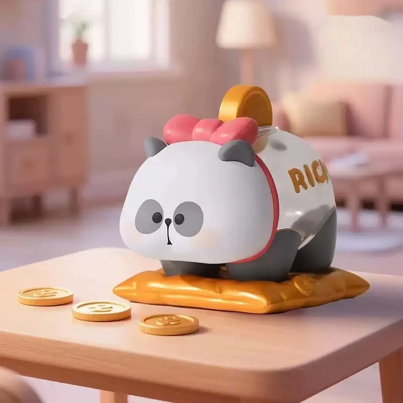 Toycity Mr.Ra Wish List Panda Series Blind Box Leuke Cartoon Werknemer Prachtige Desktop Decoratie Verrassing Mysterie Verjaardagscadeau