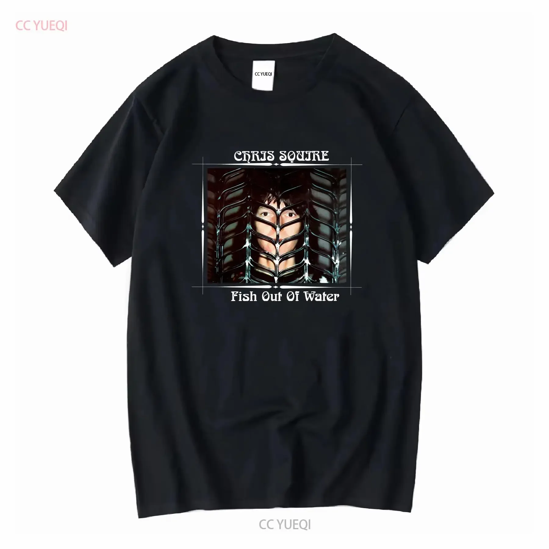 Yes Band Chris Squire Fish Out Of Water For Fan Schwarz T-Shirt in allen Größen FA819 Vintage gewaschene Designerkleidung Vielseitig