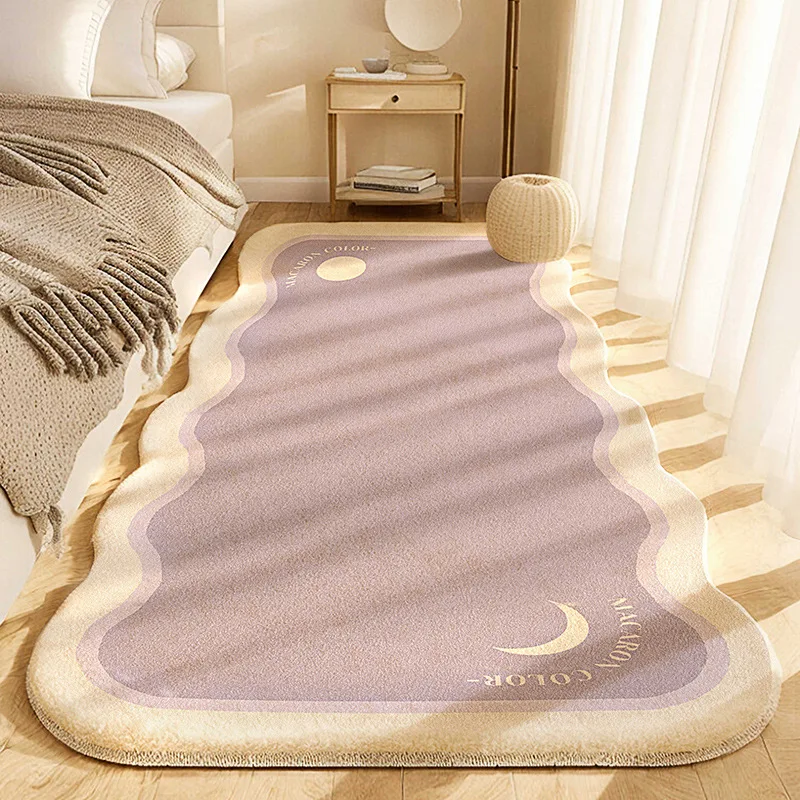 VIKAMA-alfombra de noche fresca de estilo coreano, alfombra de pelo corto, corredor largo, alfombrilla para pies, alféizar de ventana para el hogar, almohadilla para ventana de Bahía