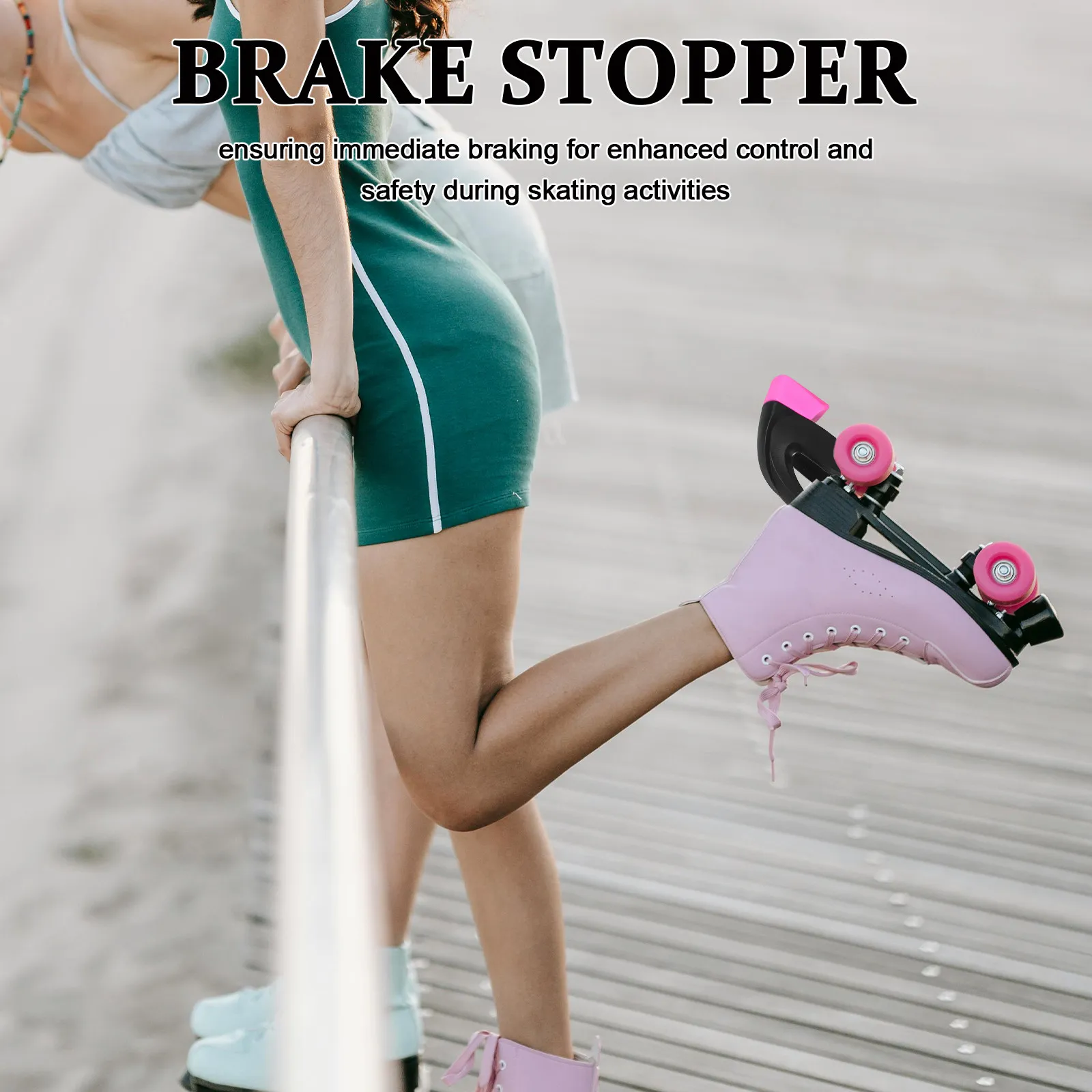 

Комплект универсальных заменяемых тормозных колодок для роликовых коньков: быстродействующие резиновые тормозные накладки для безопасного и плавного катания