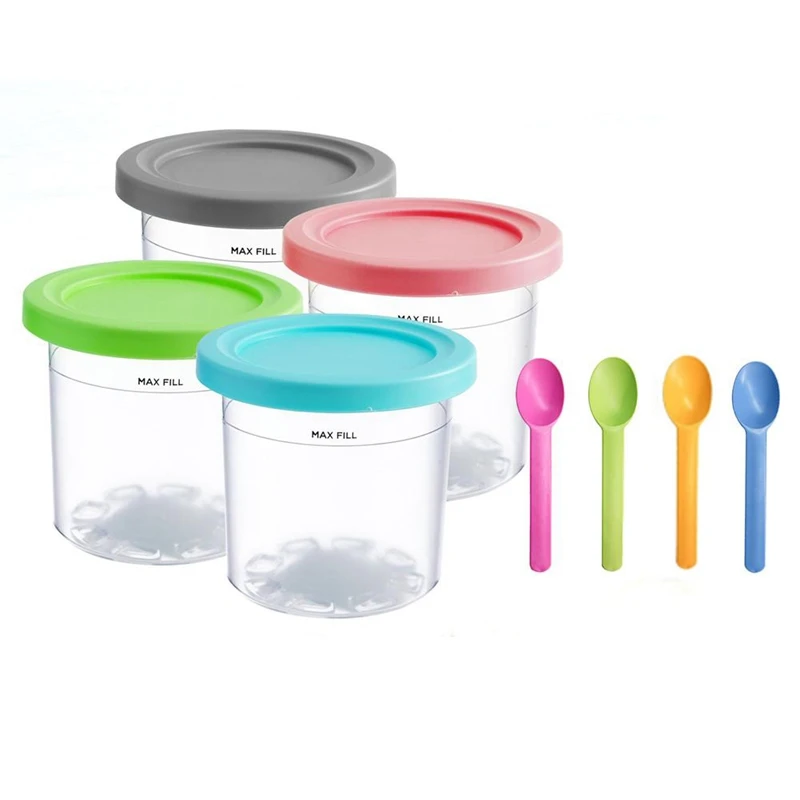 

ABVG-4 Pcs For Ninja XSKPLID2CD Compatible With NC299AMZ And NC300S Series Cream Ice Cream Makers 1 Pint