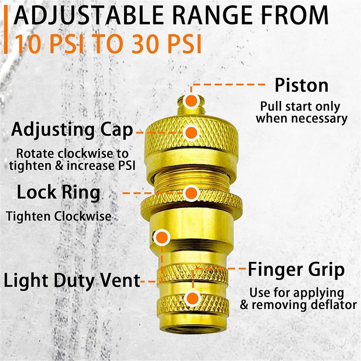 Automobile Pressure Gauge Pointer Gear Automobile Tire Pressure Gauge Rapid Deflation Test Tire Pressure Detection Tool