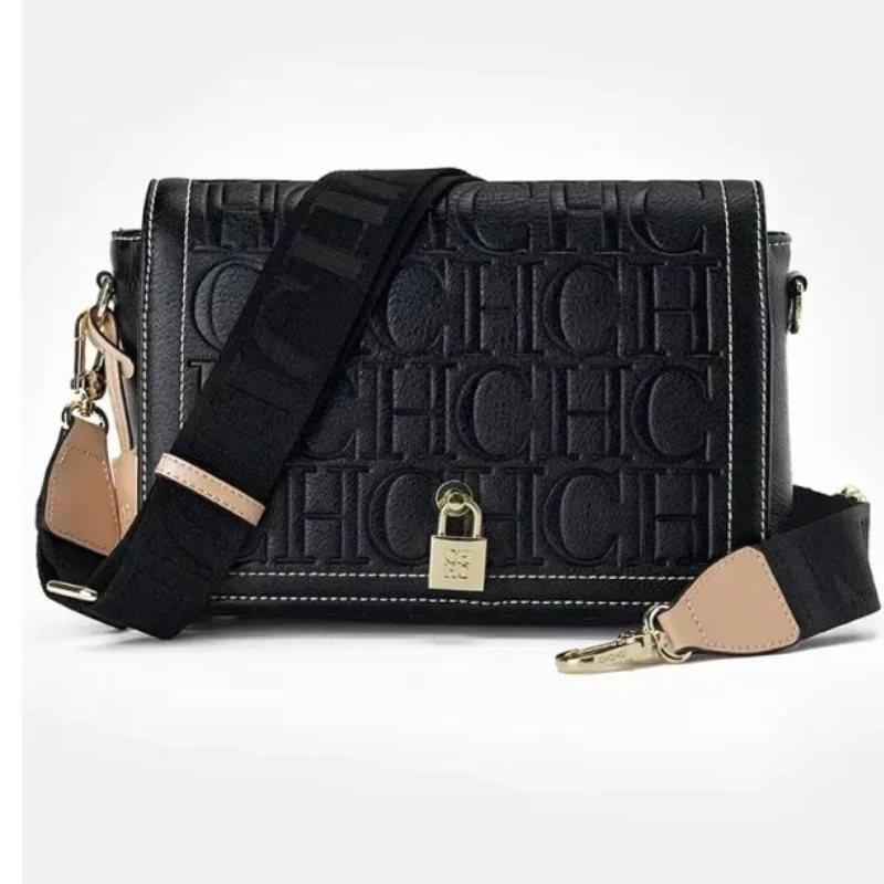 

CH Autumn and Winter Solid Color Crossbody Bag Letter Printing High Quality Women's Fashion Elegance 2025 Classic Women's Bag