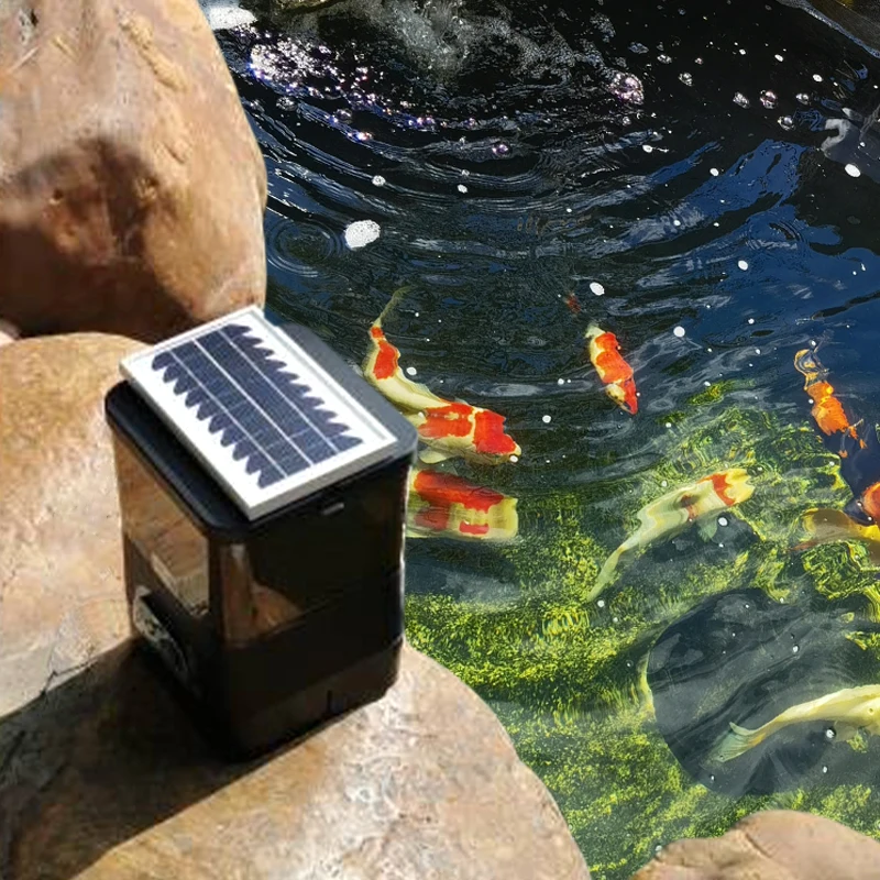 

Automatic Fish Feeder Timed Feeder Fish Intelligent Large Capacity Koi Fish Tank Fish Pond Feeder