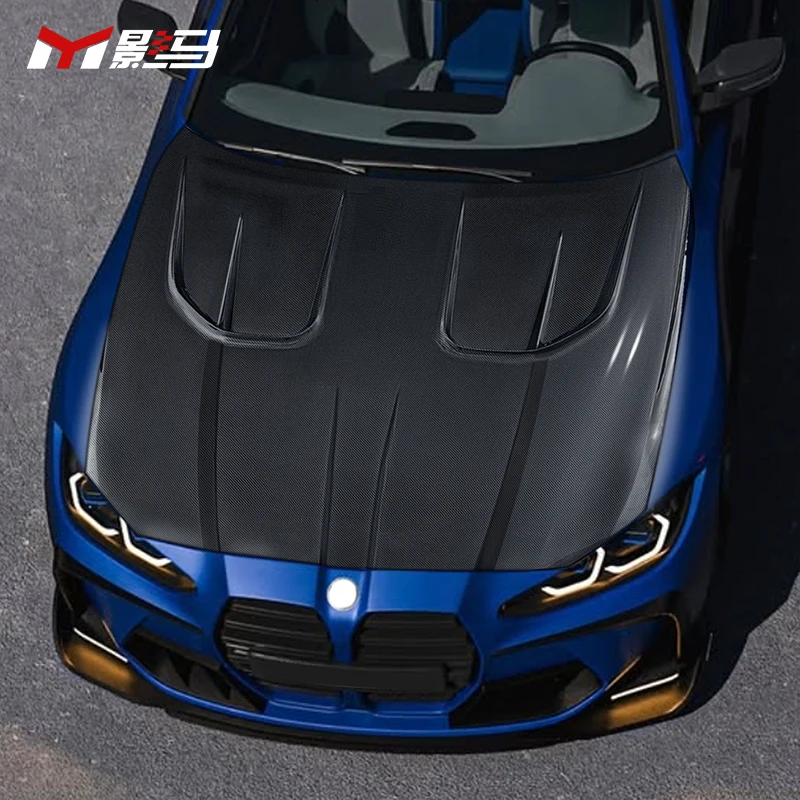 

Carbon Fiber Engine Hood For BMW G80 G81 M3 G82 G83 M4 Vorstein Style Double Sided Carbon Front Engine Bonnet Hood
