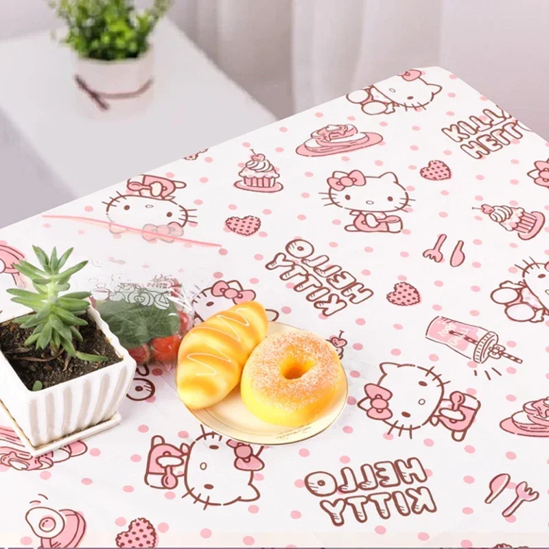 Sanrio Hello Kitty Tablecloth Cute Cartoon PEVA Material Without Cleaning Outdoor Gatherings Oil Proof Picnic Mat Holiday Gifts