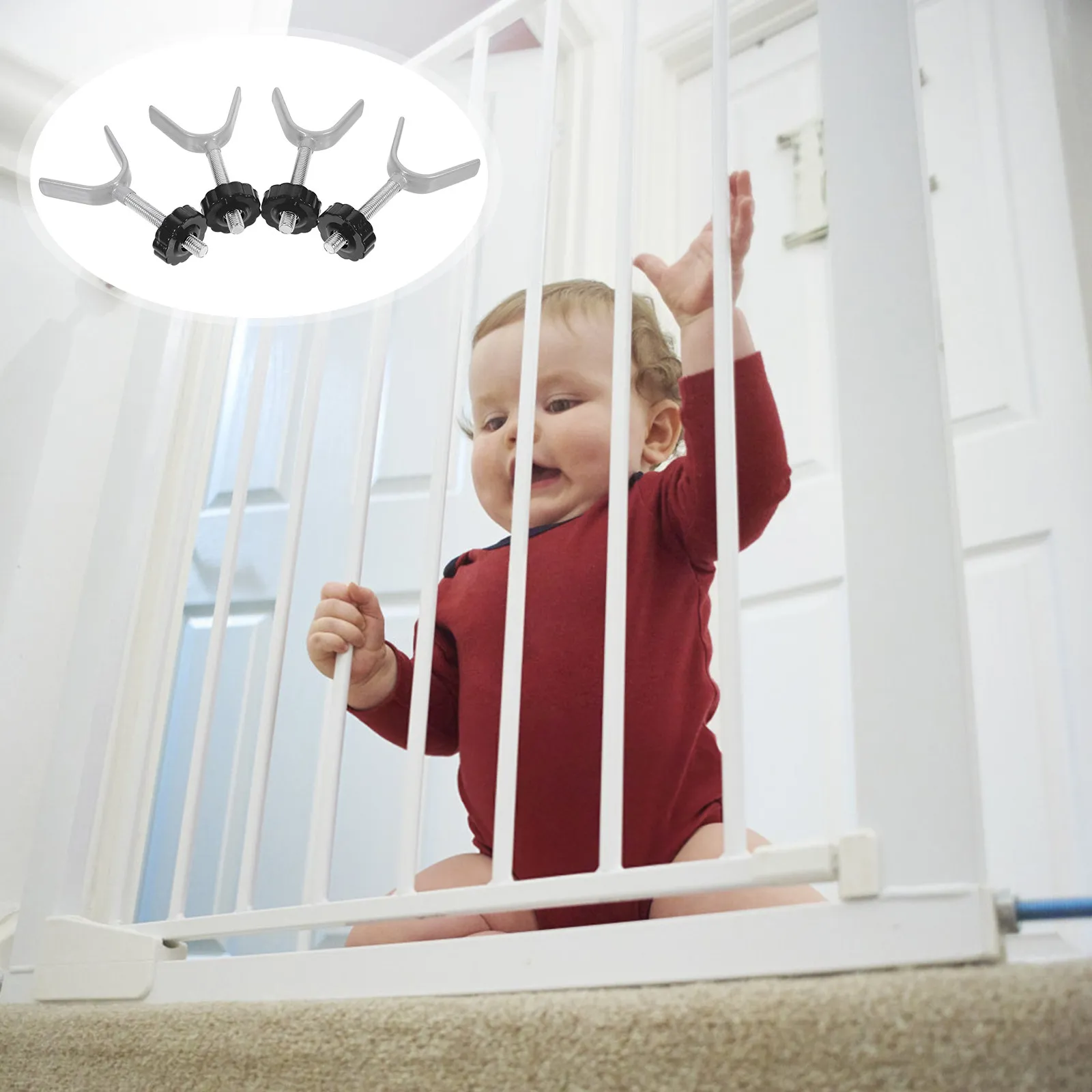 4pcs-stairway-y-shape-bolts-with-workmanship-easy-to-use-convenient-carry-store-indoor-fence-indoor-fence-bolt