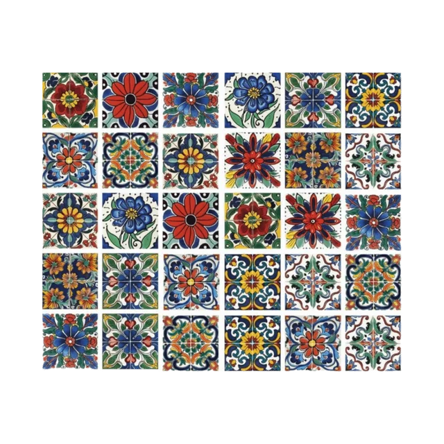 12Pcs Mandala Pattern Backsplash Tile Stickers Multicolor Design Waterproof Tile Decals Removable PVC Peel and Stick Tile 2 12Pcs Mandala Pattern Backsplash Tile Stickers Multicolor Design Waterproof Tile Decals Removable PVC Peel and Stick Tile 2