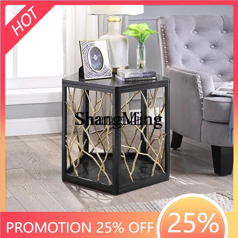 

FG minimalist coffee table simple modern high-end art decoration living room light luxury solid wood large tea table