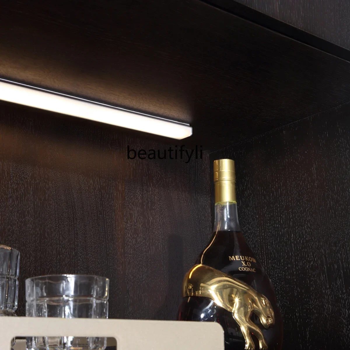 53Italian minimalist living room storage dining side cabinet modern Chinese solid wood decorative wine cabinet