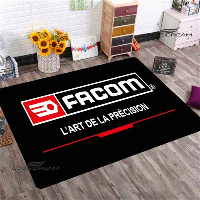 FACOM logo printing carpet fashion rugs area rug living room decoration play mats Non -slip carpet outdoor rug birthday gift