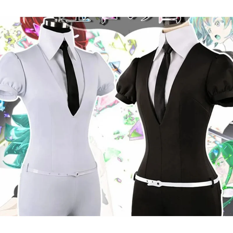 Anime Houseki No Kuni Cosplay Costumes Diamond Antarcticite Bodysuit Land of The Lustrous Halloween Costumes for Women Suit Wig