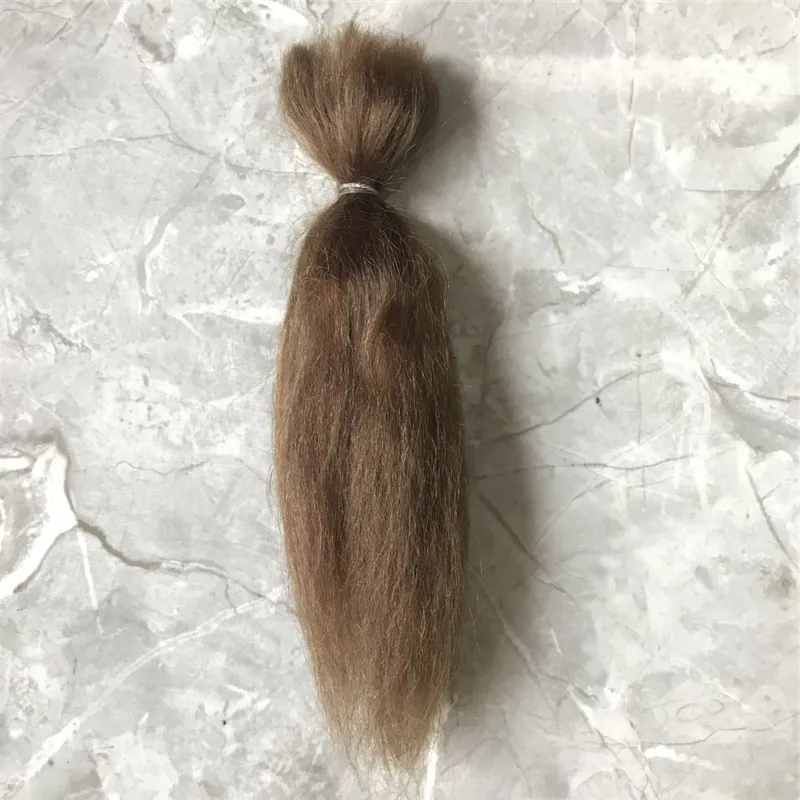 8 Farben wieder geborene Puppe reines Mohair schwarz weiß goldbraun Farben diy bjd Puppe wieder geborene Puppe Mohair Perücke Zubehör