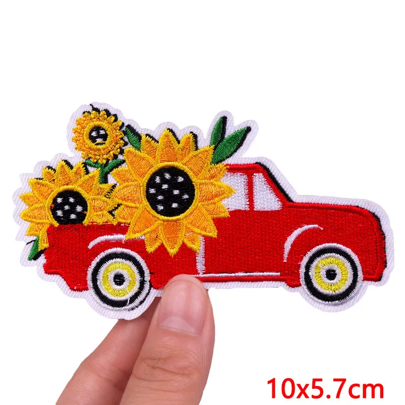 Biene/Blume Patch Cartoon Tier Stickerei Patch Eisen auf Patches für Kleidung gestickte Patches auf Kleidung DIY Näh aufkleber – Detail 4