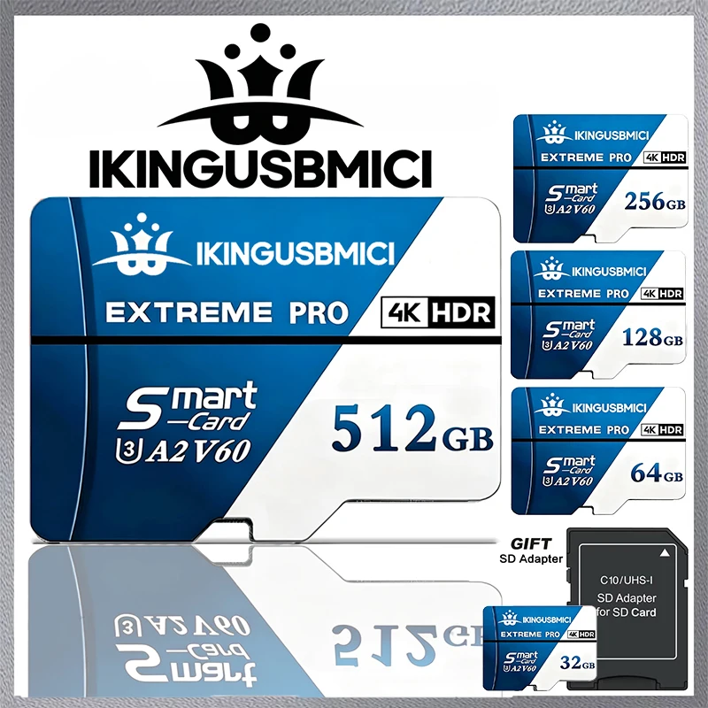 A2 Micro TF TF Card, Class 10 U3 V30, 100GB/s high-speed transfer memory card, capacity 64GB/256GB