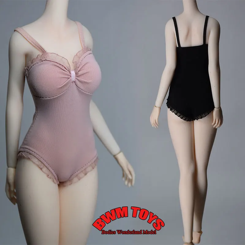 

In Stock 1/6 Scale Female Soldier Strap Lace Triangle One-piece Swimsuit Model Clothes For 12Inch TBL Action Figure Doll Body