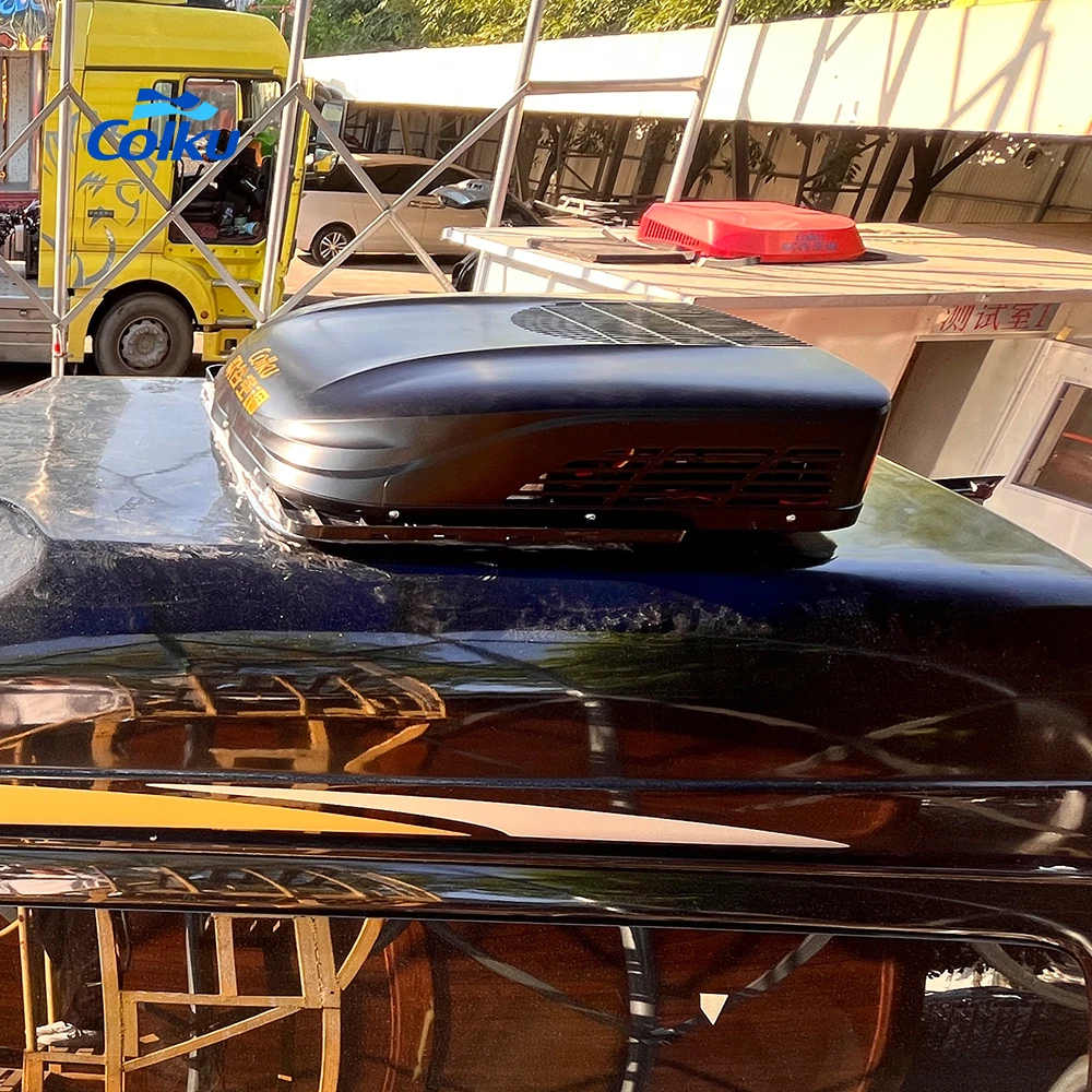 تيار مستمر 12 فولت مكيف الهواء على السطح وحدات التيار المتناوب على السطح وقوف السيارات برودة Rv قافلة تخييم متنقل