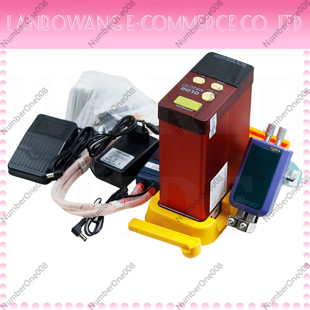 801D Battery Spot Welder 12 KW Capacitor Energy Storage Pulse Welding Machine for 18650 14500 Lithium Phone Battery Repair