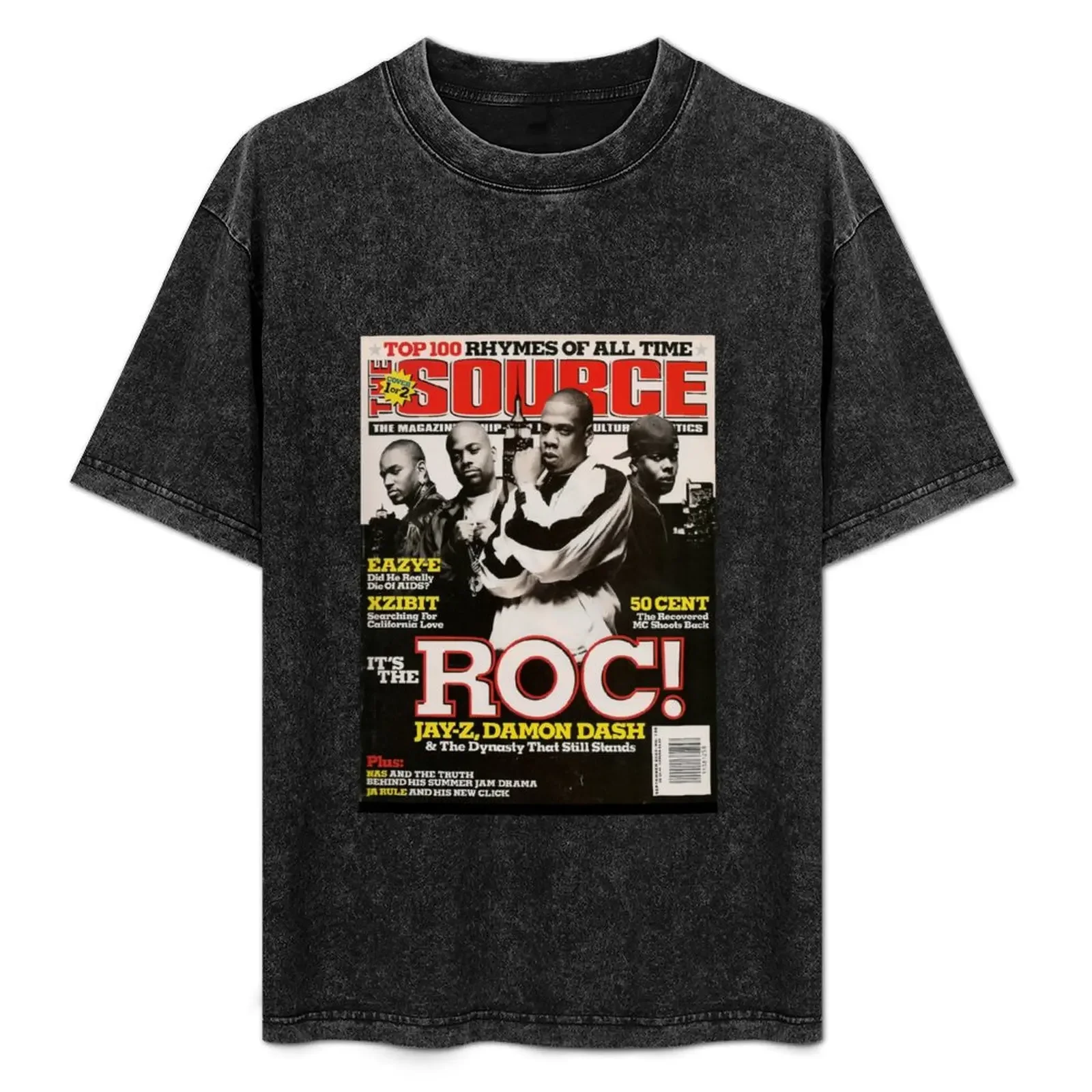 

Jay-Z, The ROC, Source Magazine Cover T-Shirt Blouse quick-drying oversizeds summer tops shirts graphic tee men
