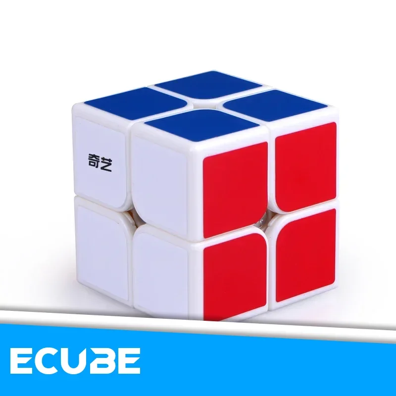 [ECube] QiYi QiDi 2x2 ProfessionalSpeed Cube ألعاب تعليمية للمبتدئين لغز المكعب السحري ملصقات ملصق ألعاب أطفال للأطفال