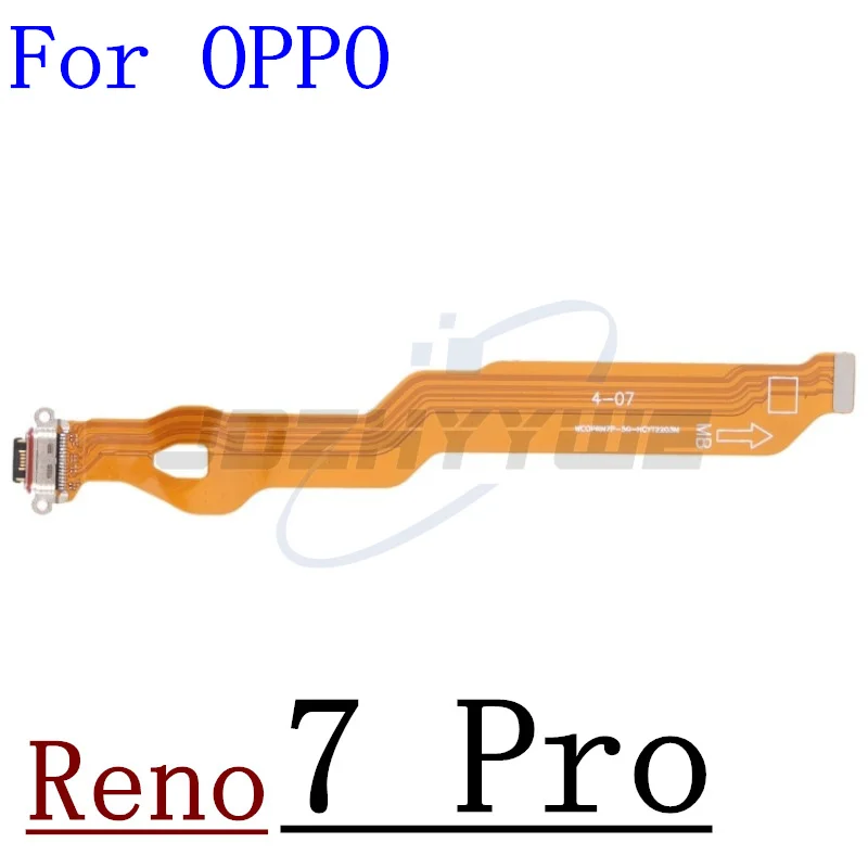 Original USB Charging Port Board Dock Plug Connector+SIM Card Holder Socket Flex Cable For OPPO Reno 7 8 Z SE Pro Lite