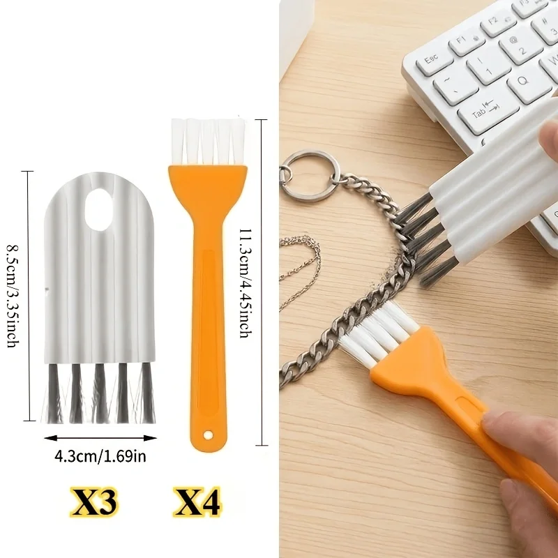 7Pcs Multifunctional Fine Cleaning Brush Set, Professional Gap Cleaning Brush, Suitable for Window Frame Tracks, Kitchen Stoves