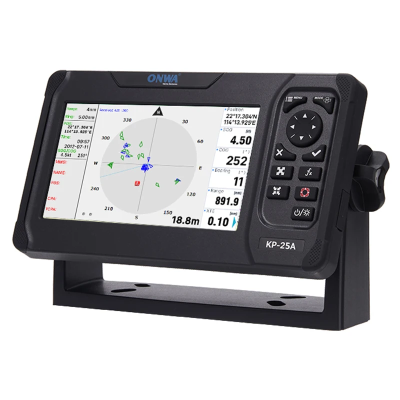 ONWA KP-25A 5-inch GPS Chart Plotter with built-in Class B+ AIS tracking Transponder