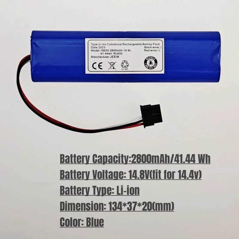 Batterie aste d'origine pour Xiaomi, remplacement de batterie, accessoires, VIOMI V2 Pro,VRVCLMB21B, STYJ02YM, 4S1P, 14.4V, 2800mAh