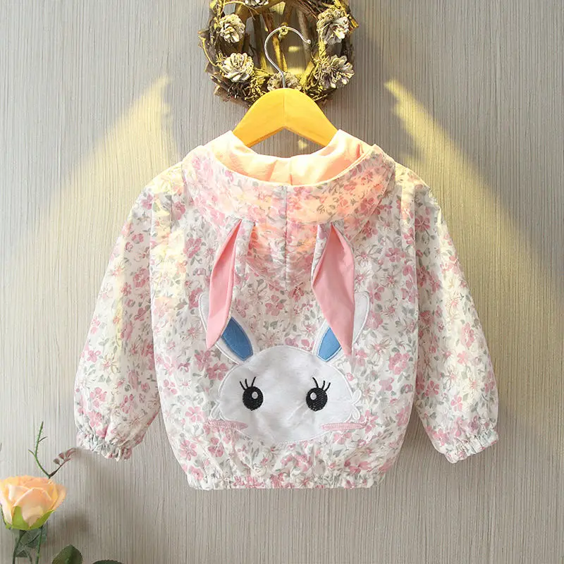 1-7 Years Girl\'s Jacket Spring and Autumn Children\'s Short Coat Fashion New Kids Casual Sportswear Baby Trendy Top