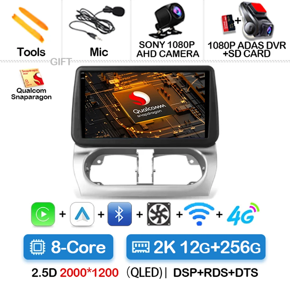 Android 15 Autoradio Voor Opel Combo Corsa Tigra 2001-2009 2010 2011 Carplay Auto GPS Navigatie Multimedia Stereo video Speler