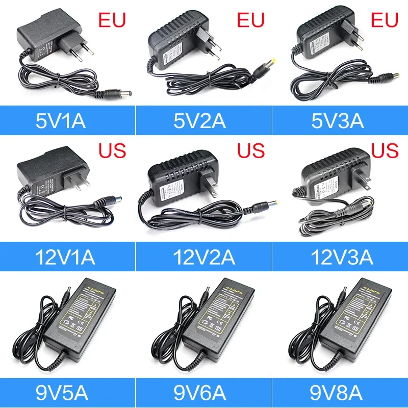 

AC 220V TO 12V AC Power Adapter LED Driver 12V DC Power Supply 12V 5V 12V 15V 24V 1A 2A 3A 5A 6A 8A Transformer