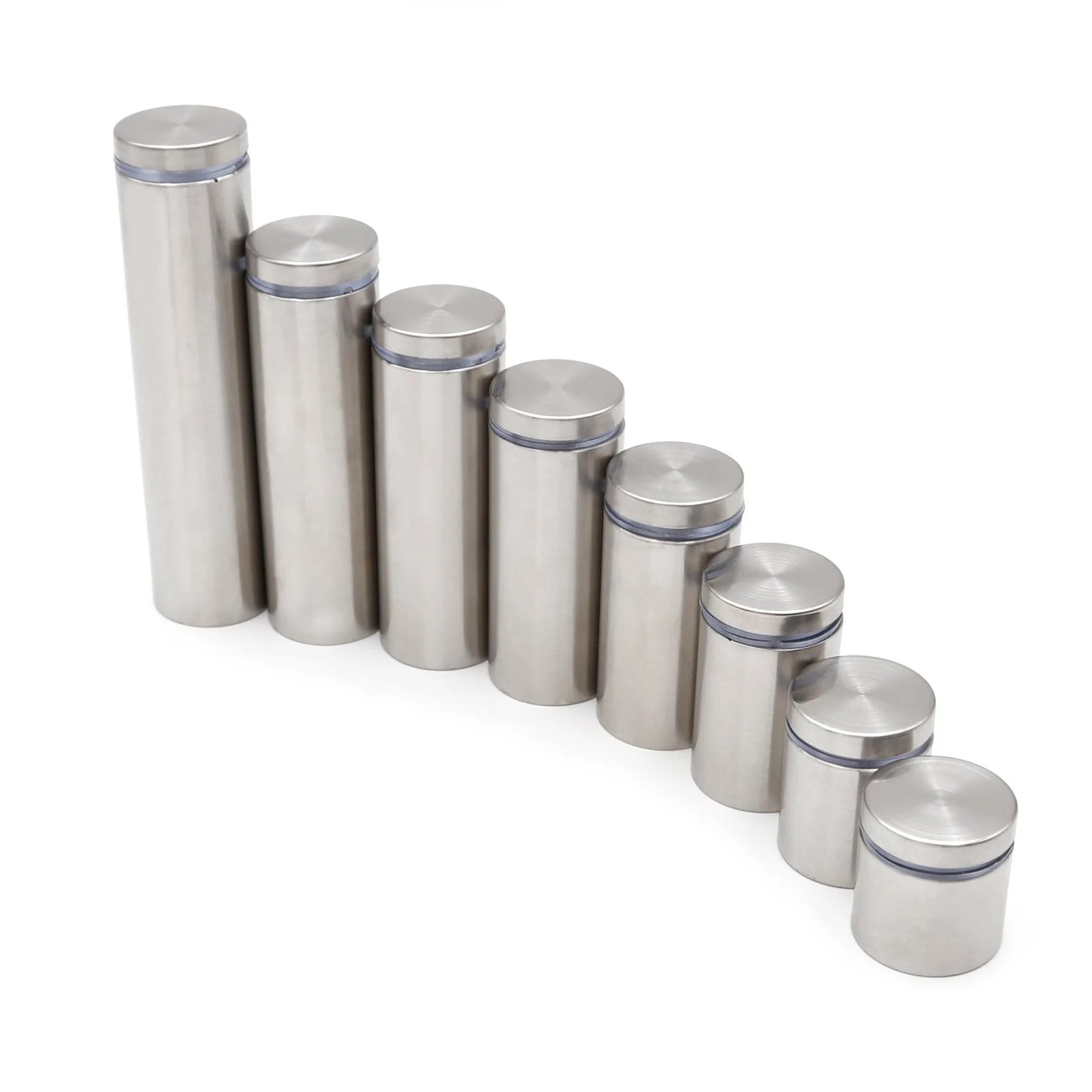 

60/100pcs Sign holder screws advertising screws stainless steel wall mounts mounting glass acrylic nails 12*25