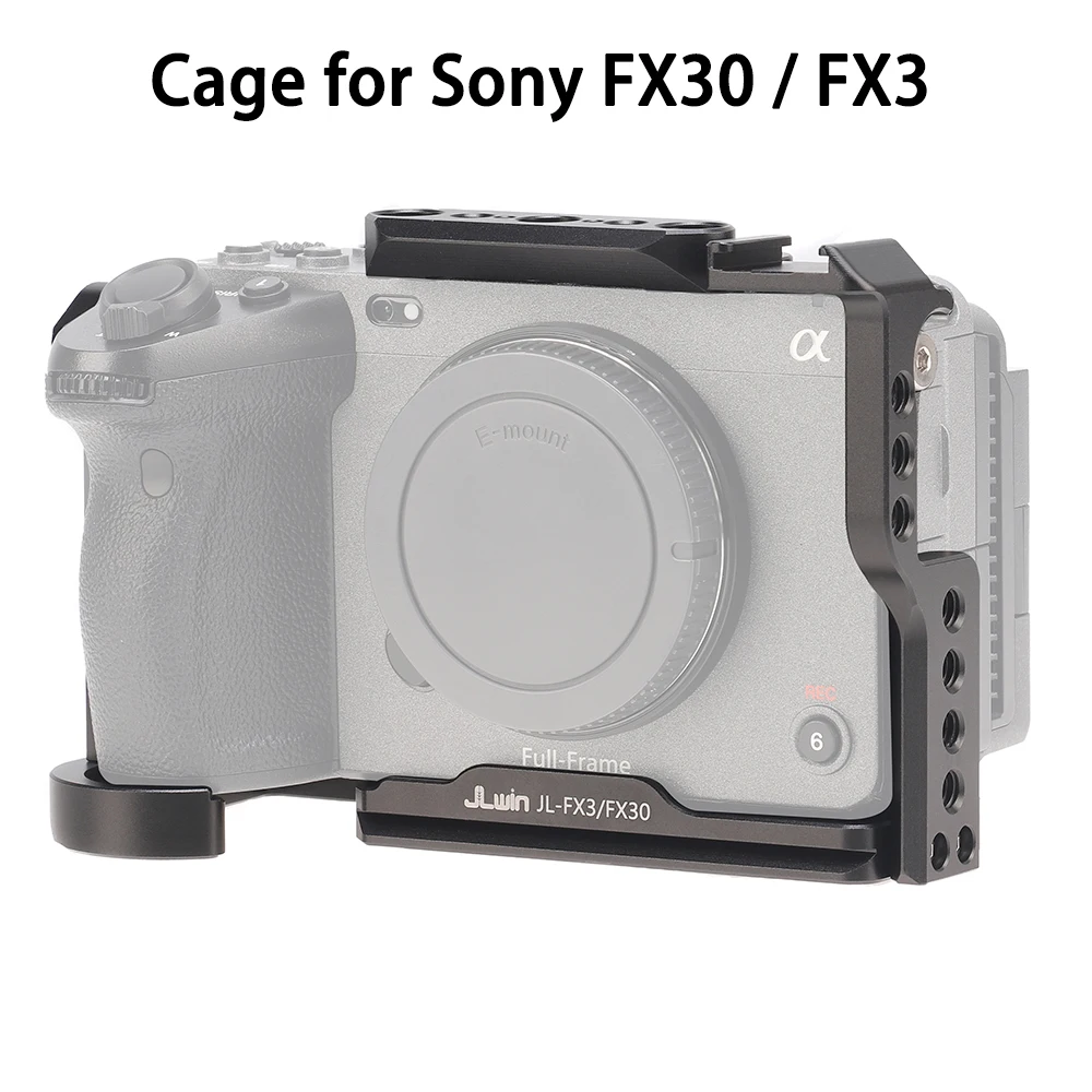 

Клетка для полной камеры, комплект из алюминиевого сплава для Sony FX3/FX30 с кабельным зажимом, комплекты для камеры «сделай сам», аксессуары для фотосъемки