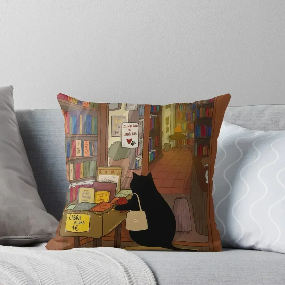 

Stanis at the Libreria Throw Pillow Decorative Cushions Cushions Home Decor Sofa Decorative Covers autumn decoration pillow