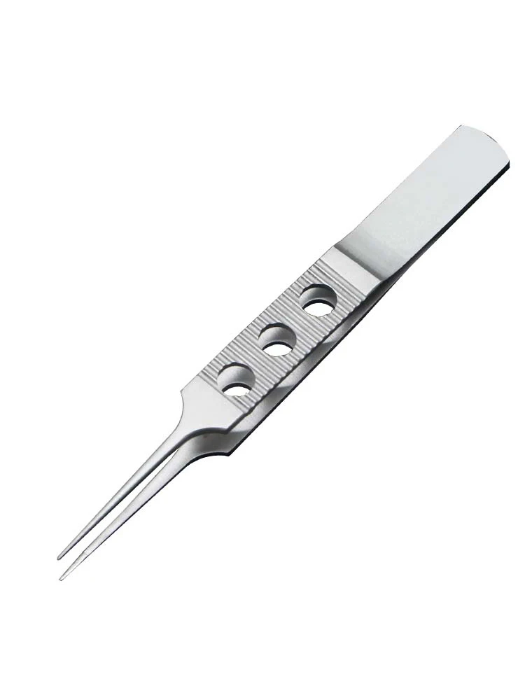 8.5cm Eye Tweezers Microtweezers Straight Curved Platform Toothed Untoothed Double Eyelid Fat Tissue Tweezers