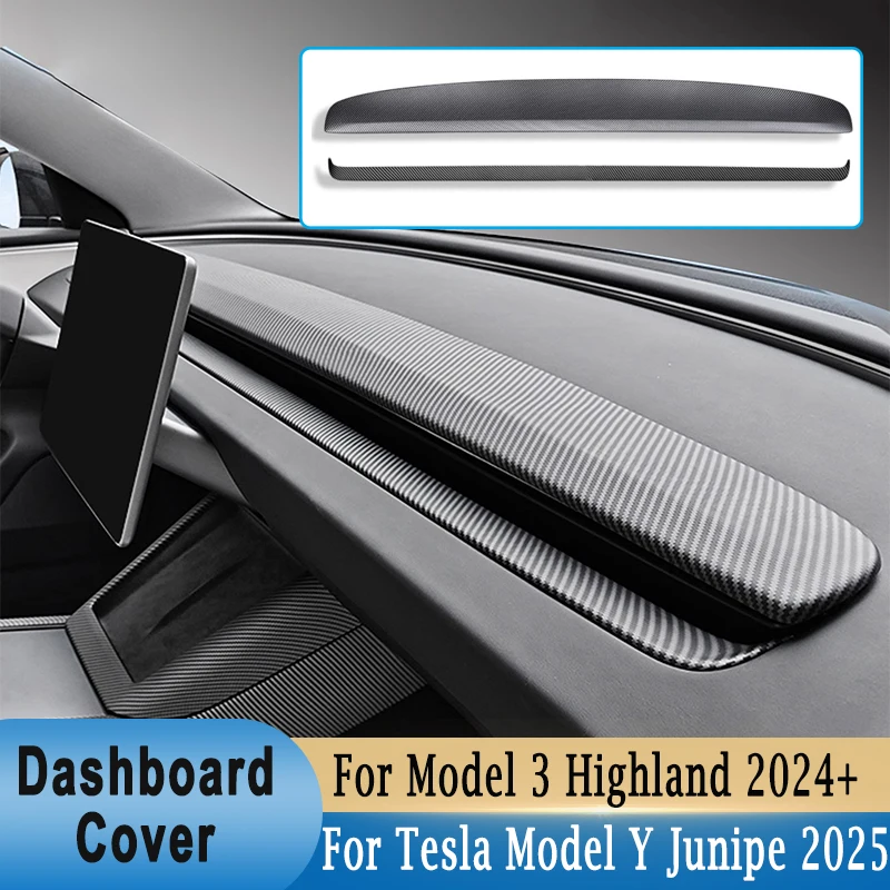 

Front Center Console Dashboard Cover Inner Panel Decorative Trim For Tesla Model 3 Highland 2024+/ Model Y Juniper Launch 2025