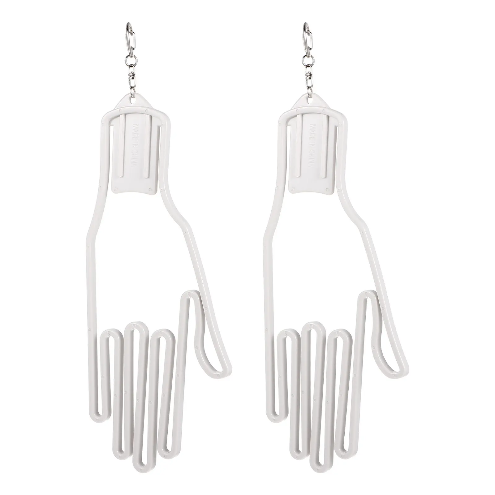 2Pcs Golf Gloves Hangers Clip Style Glove Holder for Golf Bag Clothesline Multi Size Compatible Glove Stretcher Tool