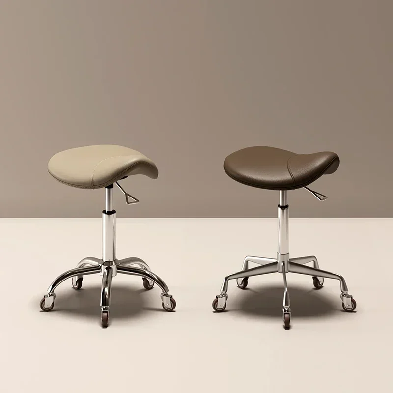 Toeletta Sgabello con sella per cavallo Estetista Sedia girevole Salone di bellezza Tabouret regolabile Coiffeuse Mobili da giardino