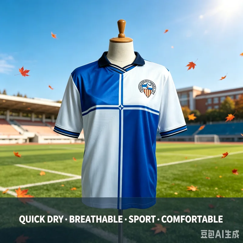 26-27 Spanien CE Sabadell FC Fußballtrikot, Unisex, schnelltrocknendes, atmungsaktives Sport-T-Shirt, Sommermode, Streetwear-Oberteil, für Eltern und Kinder. – Detail 1