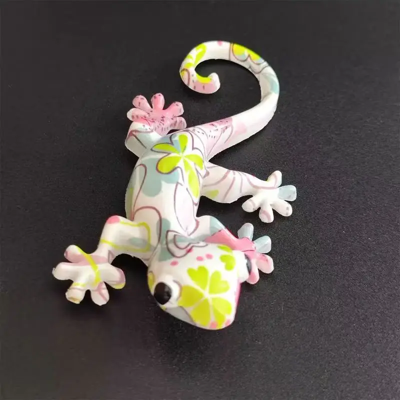 Spanish 3D Gecko Lizard Fridge Magnet, Resin Cute Unique Refrigerator Sticker, Home Decor Ornament, Tourist Souvenir Gift