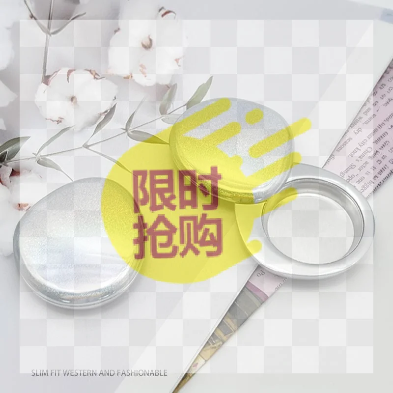【HBA】Контейнер для твердых духов из цинкового сплава, футляр для бальзама с раздвижной крышкой, миниатюрный многоразовый металлический футляр для макияжа