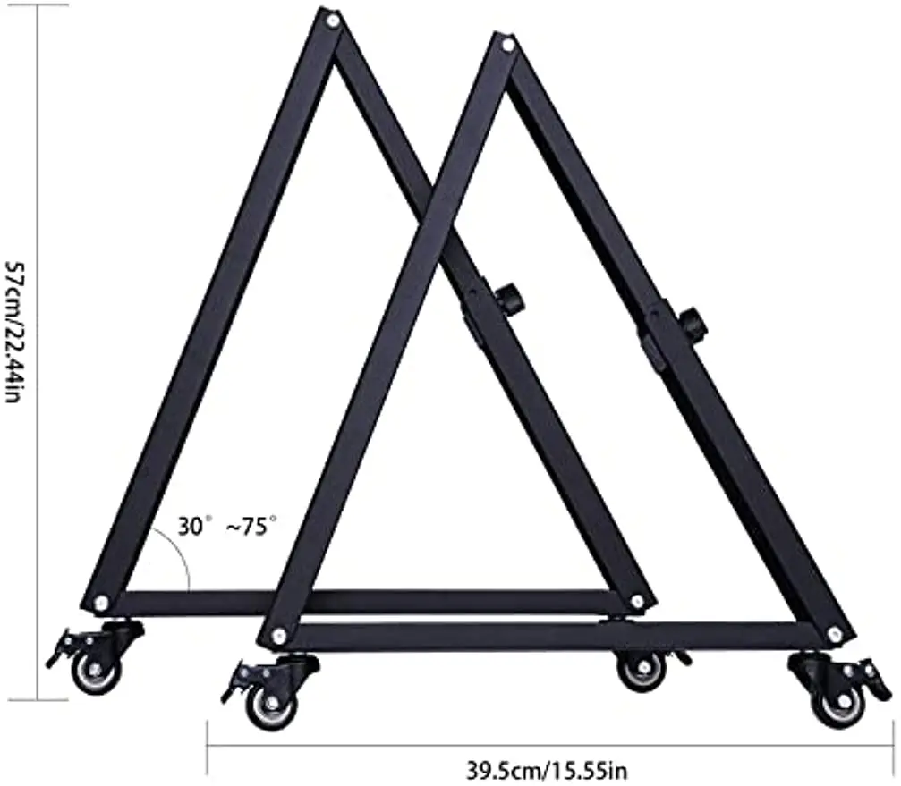 Low Height Triangular Mobile TV Stand,Monitor Floor Stand Cart for 19-55" Screen Mobile TV Stand Low Height Triangular Monitor