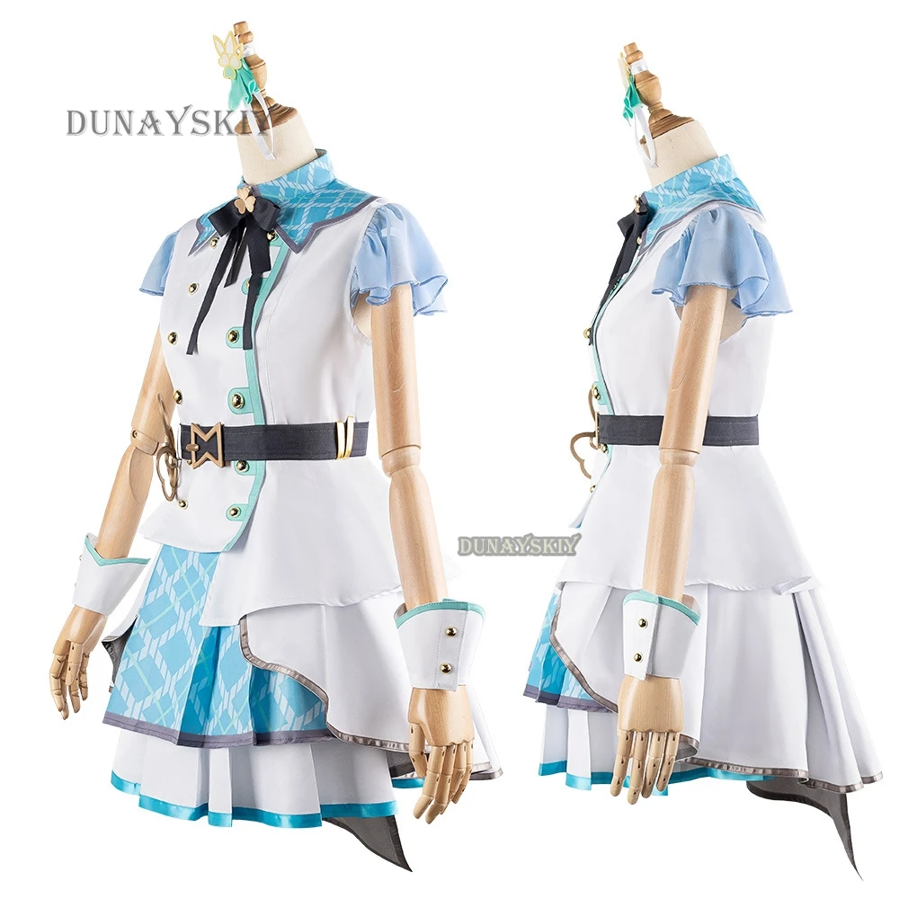 Anime Project Sekai MORE MORE JUMP Cosplay Costume Hinomori Shizuku Wig Idol Lolita Cos Roleplay Uniform Women Girl Outfit Suit