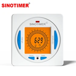 85-265VAC Super HD Backlights 24hrs Digital Analogue Time Switch 15 Mins Interval with 96 ON/OFF Each Day