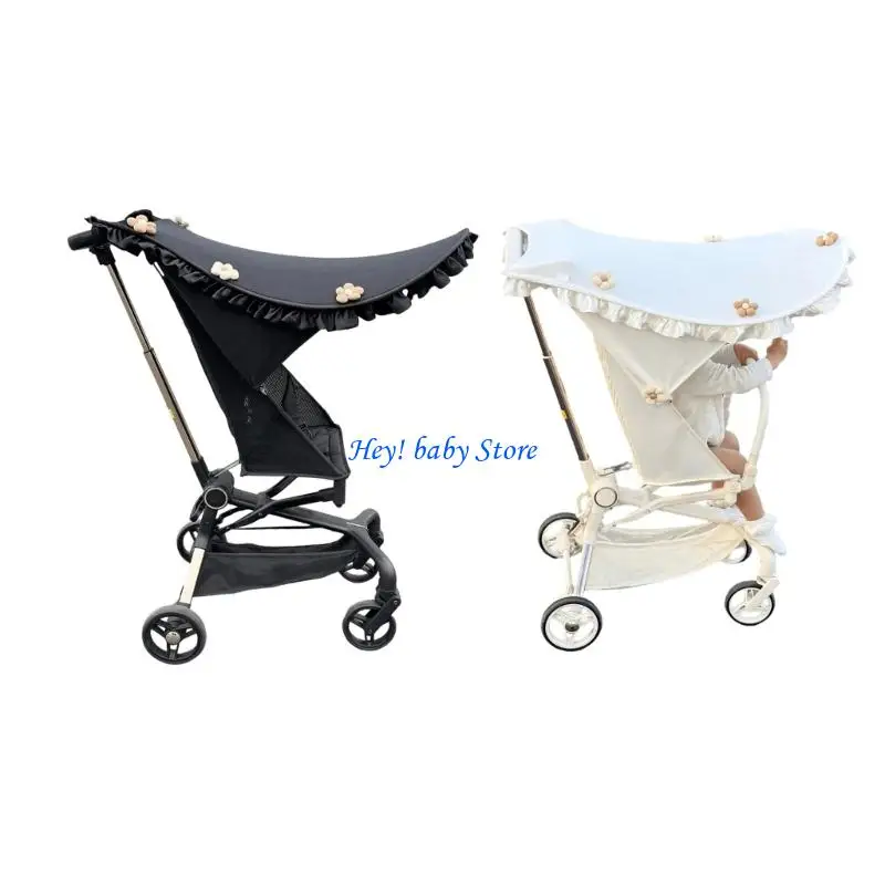 

Q1FE Strollers Sunshade Protective Cover Pram Cart Shade Pushchair Canopy Wear Resist
