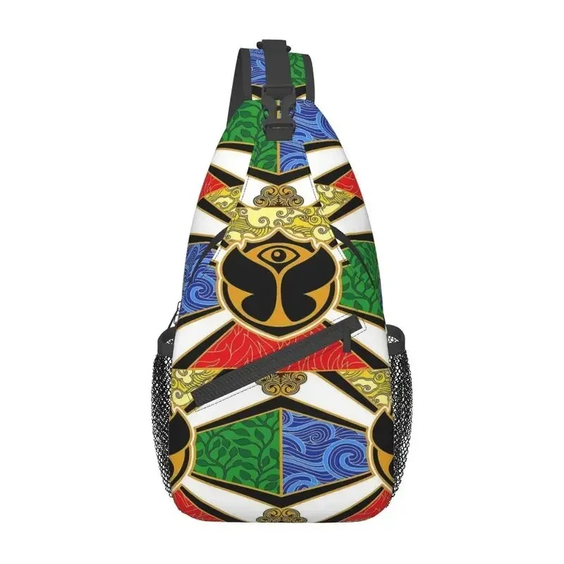 

Tomorrowland Party Sling Chest Bag Custom Electronic Music Crossbody Shoulder Backpack for Men Travel Hiking Daypack